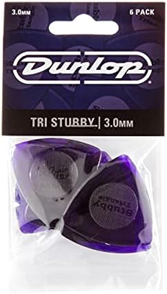 Jim Dunlop Tri Stubby®, púrpura escura, 3,0 mm, 6/pacote do jogador