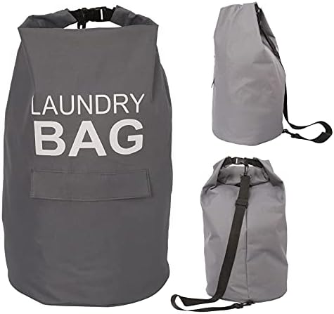 Kimmama 70L Backpack de lavanderia à prova d'água, bolsa de lavanderia pesada com alça, organizador de roupas sujas para viagens,