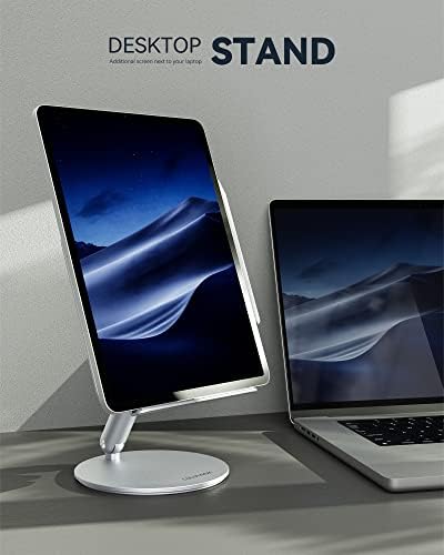 Lululook Tablet Stand para mesa, dobrável e 360 ​​° Rotation Tablet Stand Stand Compatível com iPad/Pro/Air/Mini, Telefone, Samsung,