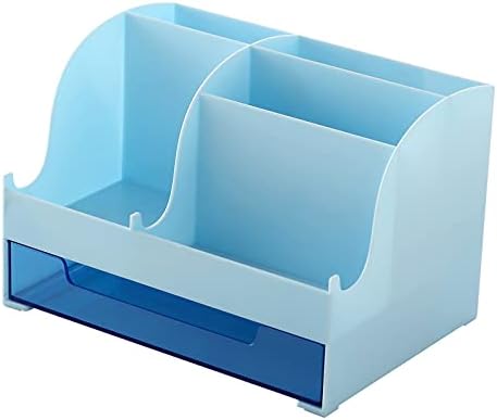 Organizador de mesa de Floralby, suporte de mesa de moda de grande capacidade, suporte simples azul