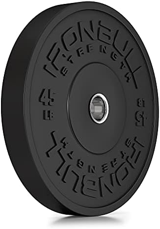 Placas de pára -choque HD 2 - 10lb / 15lb / 25lb / 35lb / 45lb - uma placa de peso de borracha em libras para halteres olímpicos