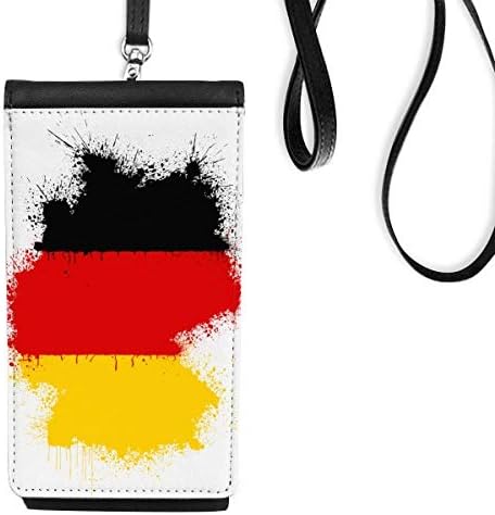 Alemanha nacional de bandeira mapa padrão bolsa de carteira de telefone pendurada bolsa móvel bolso preto