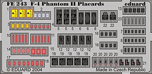 Acessórios EDUARD-FE243 Acessório de fabricação de modelos F 4 Phantom II Lacards
