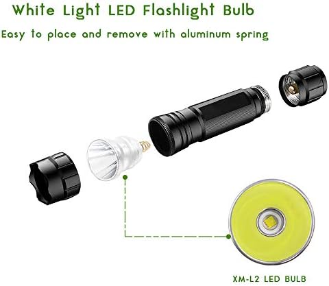 Ultra Bright XM-L2 LED BULLB 2000 Módulo de design P60 de lúmen, lâmpada de reposição de reparo de lanterna de modo único lâmpada LED com stefire hugsby c2 g2 z2 6p 9p g3 s3 d2