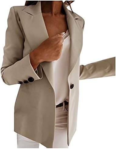 Jaquetas comvalue blazer para mulheres esticadas, mulheres 3/4 manga leve de escritório