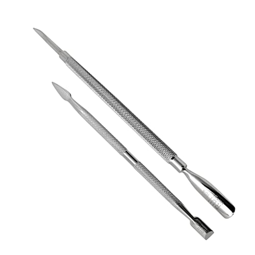 Rui Smiths Professional Double Ended Timby Stainless Aço Metal Pusher Bundle - Styles No. 104 e 106
