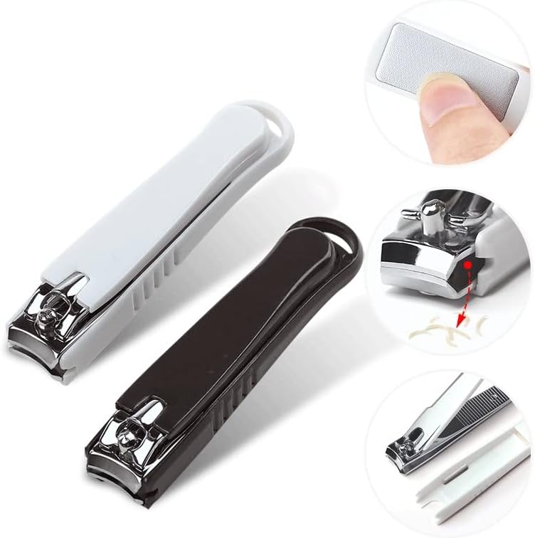 TJLSS grande cortador de unhas de aço carbono Clipper Professional de dedo unhas com apanhador de clipes