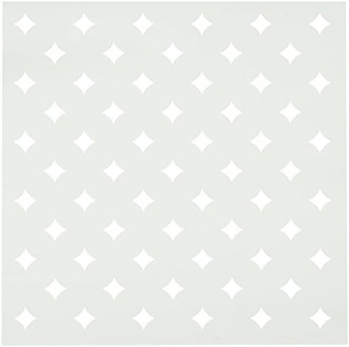 Judikins KS060 Kite Stencil, 6 , diamantes quadrados-regais, branco