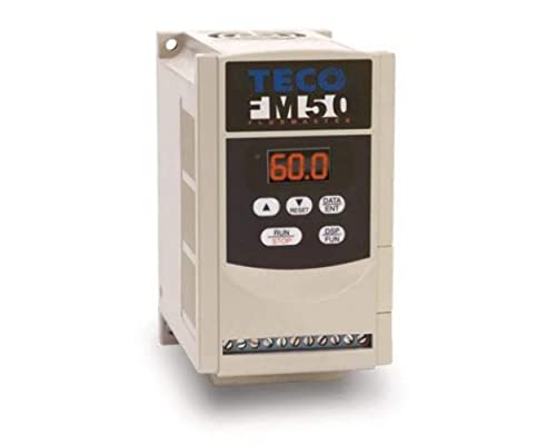 Acionamento de frequência variável do TECO, 1 hp, 115 volts 1 entrada de fase, 230 volts em saída 3 fase, L510-101-H1, inversor VFD