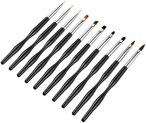 Lysldh unhel Art Brush Set Line Desenho de caneta Builder de Extensão de Gel de Pétalas Pinturcedas Pincadeiras de Manicure