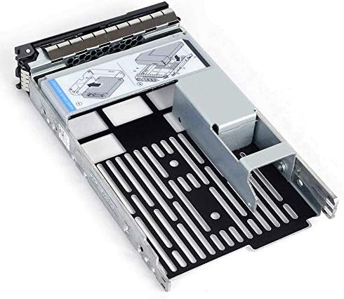 Caddy da bandeja do disco rígido de 3,5 polegadas com adaptador de HDD de 2,5 SSD SAS SATA SATRACKET Compatibilidade para servidores Dell PowerEdge 13ª geração R230, R330, T330, R430, T430, 12ª geração R320, T320, R420