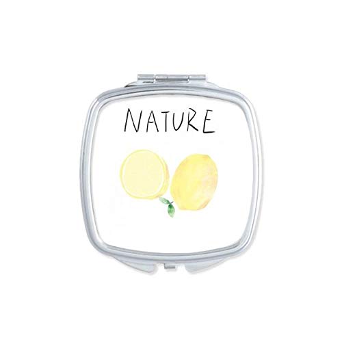 Pintura de Lemon Island Natural Mirror Square portátil Maquia