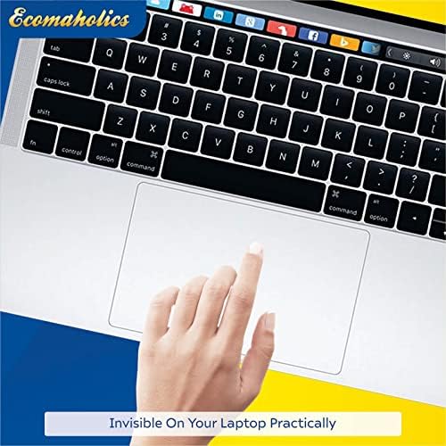 Capa de protetor para laptop Ecomaholics Touch Pad para Dell Inspiron 17 3793-17,3 polegadas, pista transparente Protetor de