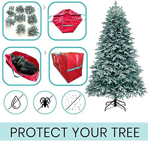 Bolsa de armazenamento de árvore de Natal - Grande Tote se encaixa em árvore falsa artificial de 7,5 pés - armazenamento moderno de