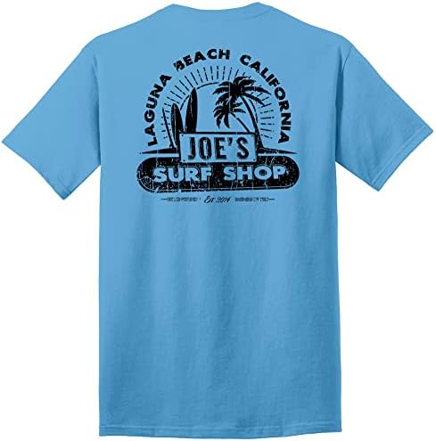 Joes Surf Shop Shop Men's Vintage Beach Logo Tees Heavyweight