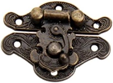 Dekika Latch Latch Lock Iron Antique Bronze Latch Hasp Toggle Locks Metal Metal Vintage Decorativo Jóia de Jóia de Móveis Furniture