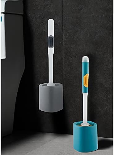 Bruscada e suportes de limite de limite, escova redonda do vaso sanitário, escova de banheiro com um conjunto de
