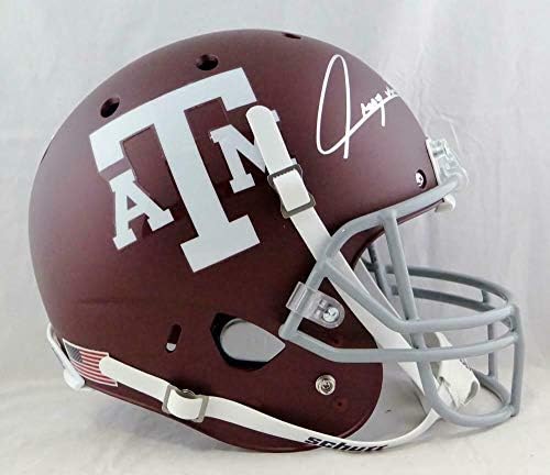 Trayveon Williams autografou o Texas A&M em tamanho real Maroon Schutt Capacete -Jsa W - Capacetes da faculdade autografados