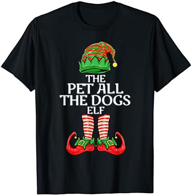 Pet todos os cães Elf Christmas Family Matching Group T-Shirt