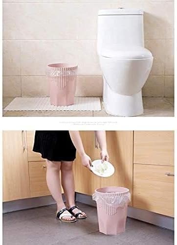 WXXGY Garbage pode lixo lixo de cesta de lixo com pressão sem cobertura para a mesa do banheiro da cozinha/azul