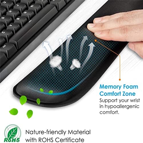 Zlxdp Wrist Rest Rest Memory Foam Wrist Mouse Pad Computador Mousepad Sets ergonômico fácil