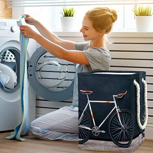 Deyya Bicycle Vehicle Wheel Retro Laundry Baskets dificultam altura de altura dobrável para crianças adultas meninos