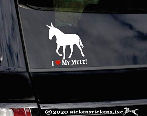 Eu amo minha mula! ~ Ganho de decalque da janela de cavalo de mula ganho adesivo