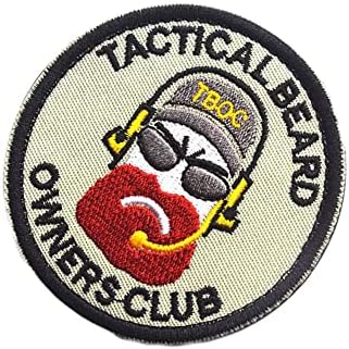 Patches táticos de proprietários de barba e alça Aplique Tactical Aplique Apertador Militar bordado Patch 2pcs