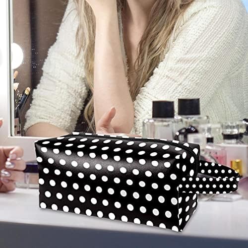 Bolsas de maquiagem portáteis de viagem sacos de higienetril de organizador de cosméticos para mulheres e meninas fundo preto