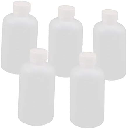 X-Dree 5pcs 100ml Plástico Boca de boca pequena garrafa de amostra de reagente de reagente (Bottiglia del Campione della Bottiglia