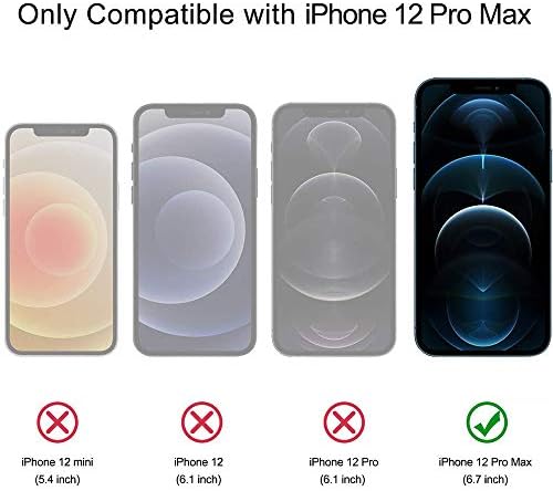 Protetor de tela de vidro temperado acediar para iPhone 12 Pro Max 【6,7 de 3 pacote】 Protetor de tela de vidro de alta definição