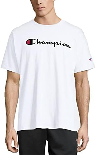 Camiseta masculina campeã, algodão do meio-médio masculino, camiseta, camiseta para homens