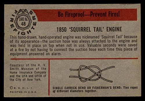 1953 Bowman # 48 1850 Squirrel Tail Engine NM