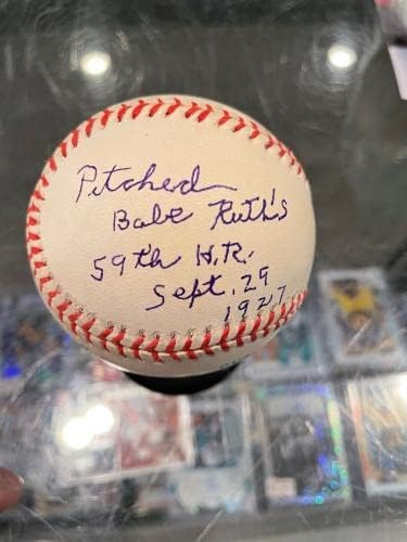 Os senadores de Paul Hopkins Washington assinaram o Baseball JSA lançados 59º HR Babe Ruth - Bolalls autografados
