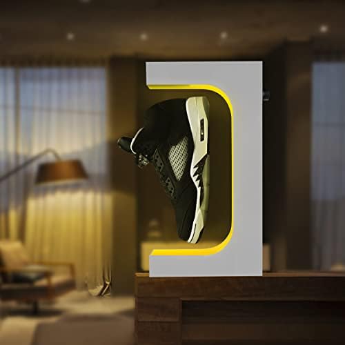 Exibição de sapatos levitando exekoml, suporte de sapato flutuante suporte de 360 ​​graus de levitação magnética portador