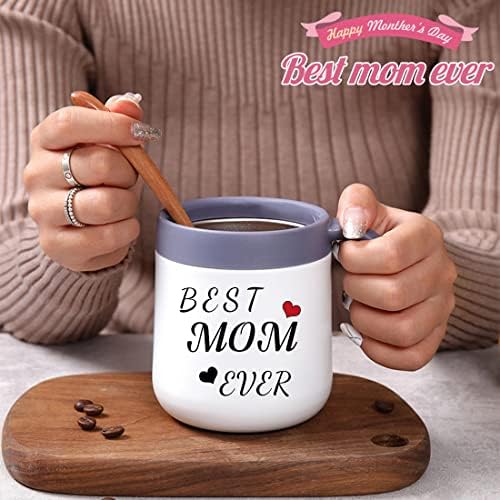Presente para mamãe e mulher, a melhor mãe de sempre caneca de café, caneca de chá de viagem isolada com maçaneta