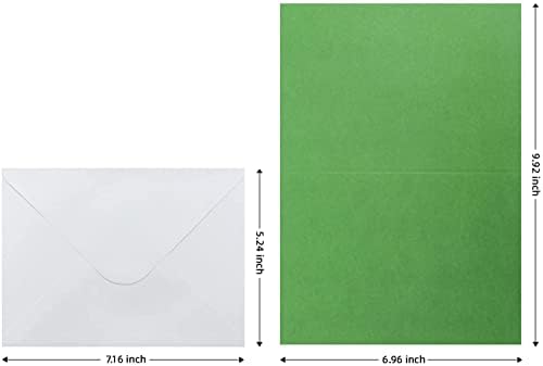 Blank Colorful Greeting Cards Envelopes coloridos Pacote de papel de material para fabricação de cartões DIY