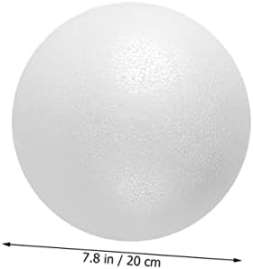 Yardwe redonda de bola de espuma de espuma adereços de espuma manual branca bola sólida
