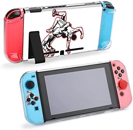 Us wrestling compatível com troca de proteção de proteção fofa, capa impressa com o Nintendo Switch e Joy-Con