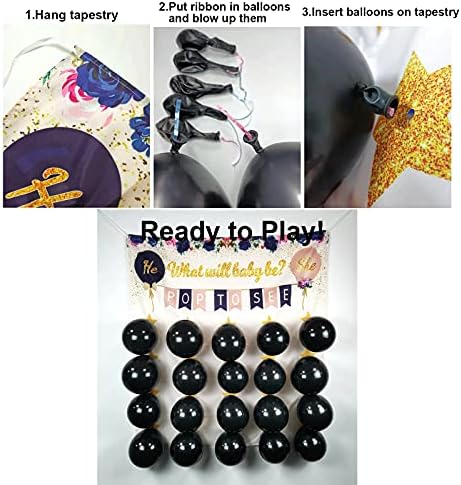Senfaro Gênero Revelar Party Supplies Game Ideas Kit, Baby Gênero Revelar jogos de tabuleiro Dart, Blue Pink Confetti