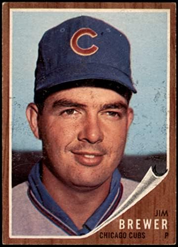 1962 Topps # 191 NRM Jim Brewer Chicago Cubs VG/Ex+ Cubs