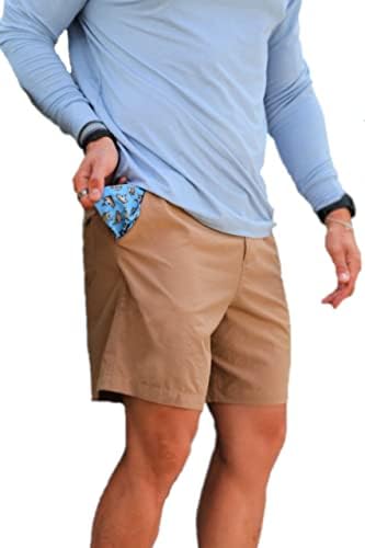 Burlebo Men's Tays shorts - bolsos impressos