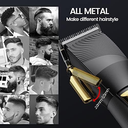 Lanmoda® Chapper Clippers for Men - barbeiro Clipper Profissional Cutting Kit sem fio Aparador de cabelo Recarregável
