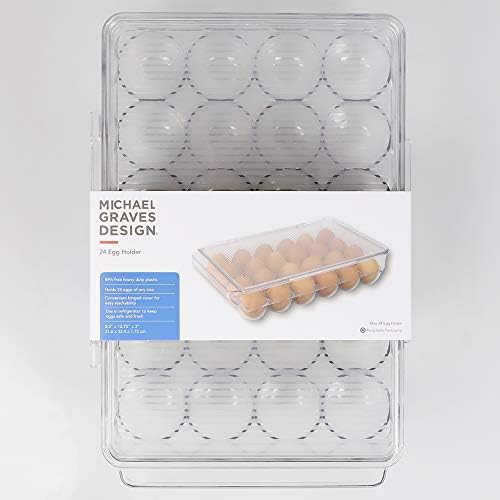 Michael Graves Design MG51680 14 Compartimento Plástico Recipiente de ovo, Limpo