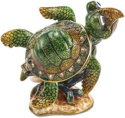Lux por Jere Bejeweled Jeremy Green Sea Turtle Tlinket Box
