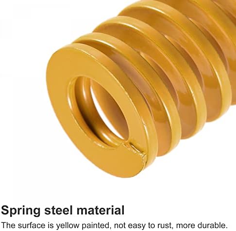 UXCELL 3D PRIMANTE mola de mola, 20 mm OD 20mm 2pcs Spiral Stamping Light Load Compression Molding Springs para parte da impressora 3D, amarelo