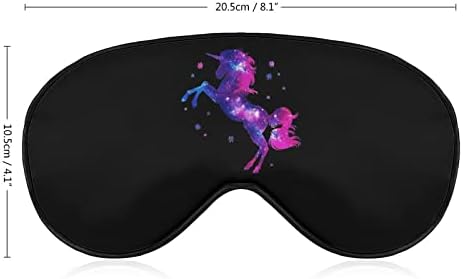 Galaxy Unicorn Sleeping Blacefold Mask fofo olho de olho capa engraçada com cinta ajustável para homens homens