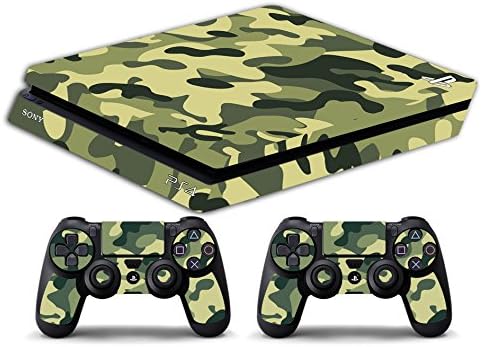 Skin PS4 Slim - Camouflage Classic - Capas de decalque de edição limitada Adesiva PlayStation 4 Slim Sony Bundle