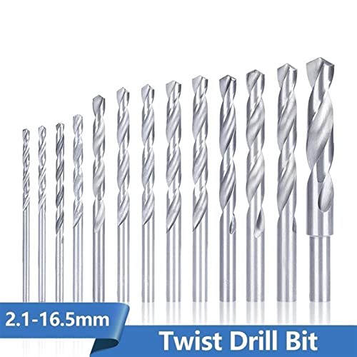 Twist Drill Bit 4241 Bit de broca de metal para perfuração de ferramentas de reparo de rosca 2.1-16.5mm orifício de metal 5pcs