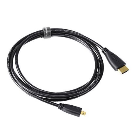 Synergy Digital Camera HDMI Cable, trabalha com câmera digital sem espelho Leica TL2, 5 pés. Micro HDMI de alta definição para HDMI HDMI Cabo